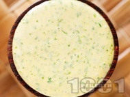 Рецепта Домашна босилекова майонеза от жълтъци и зехтин с горчица - подходящ сос за сандвичи
